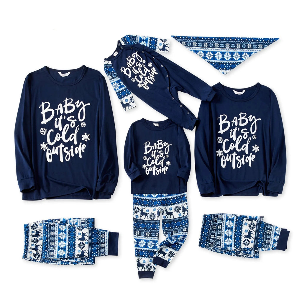 Family Matching Mosaic Christmas Pyjamas Sets