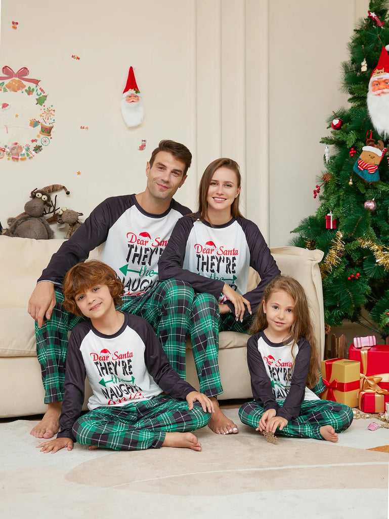 Naughty or Nice Matching Family Christmas Pajamas