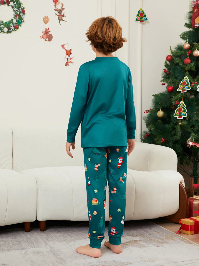 Santa sleigh Christmas pyjamas for family fun
